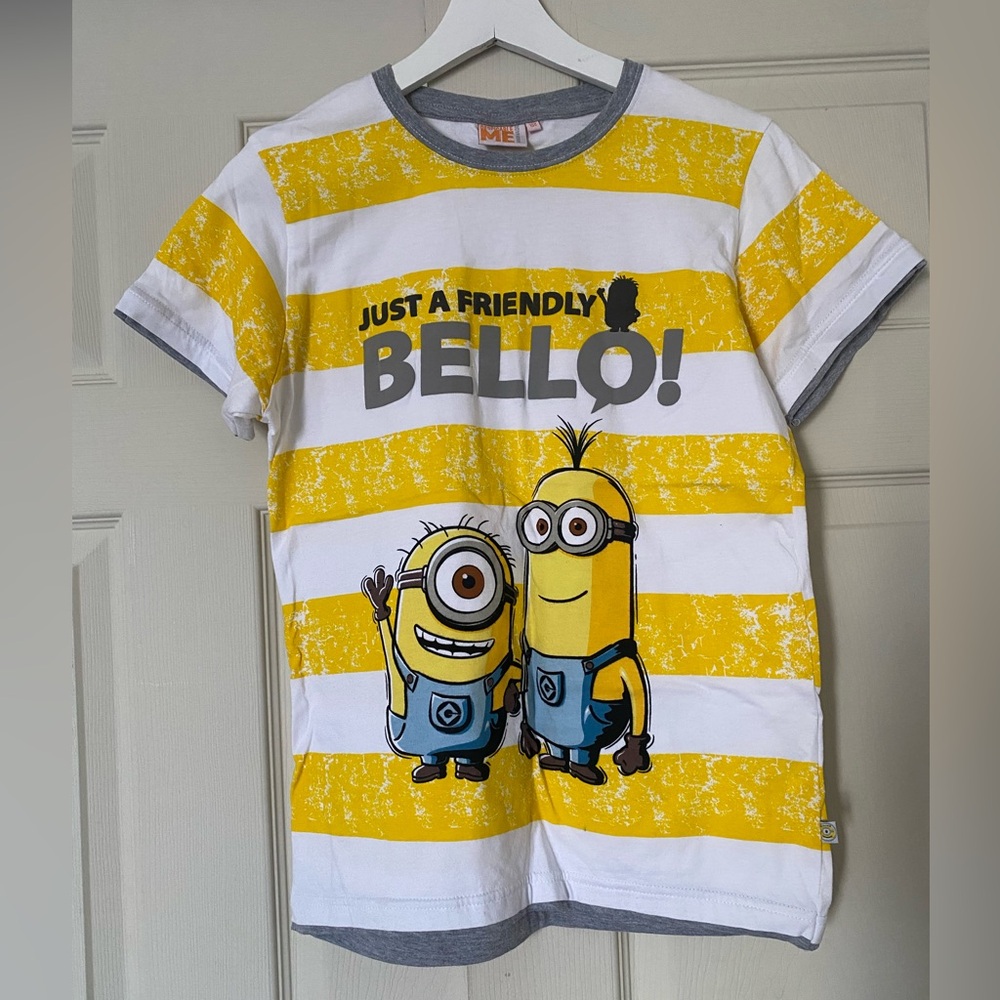 Universal Minions T-Shirt - Yellow and White